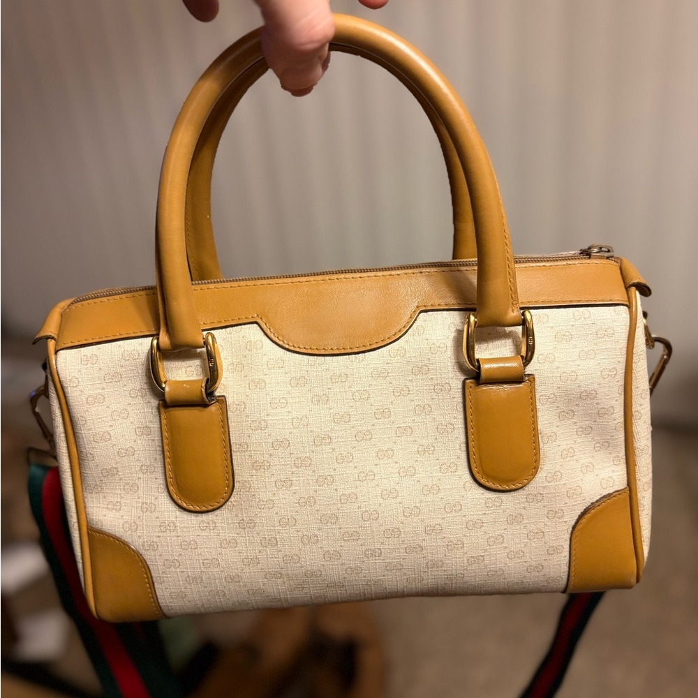 PRISTINE Vintage GUCCI GG Boston Bag - No Peeling - COA Included AUTHENTICATED - Picture 4 of 15